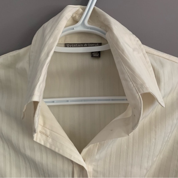 Tristan & Iseut Small Ivory Button Down Shirt - Picture 4 of 10